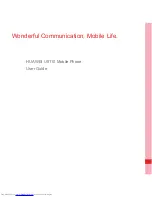 Preview for 2 page of Huawei U8110 User Manual