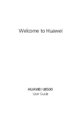 Huawei U8500 User Manual preview