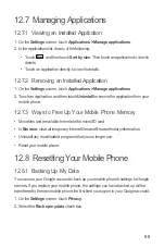 Preview for 56 page of Huawei U8500 User Manual