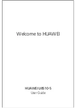 Huawei U8510-5 User Manual preview