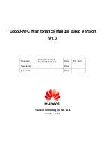 Huawei U8650-NFC Maintenance Manual preview