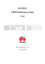 Preview for 1 page of Huawei U8650 Maintenance Manual