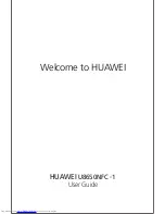 Preview for 1 page of Huawei U8650NFC-1 User Manual