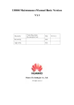 Huawei u8800 Maintenance Manual preview