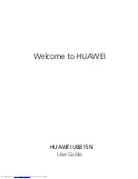 Huawei U8815N User Manual preview