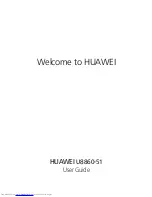 Huawei U8860-51 User Manual preview