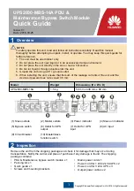 Предварительный просмотр 1 страницы Huawei UPS2000-MBS-16A Quick Manual