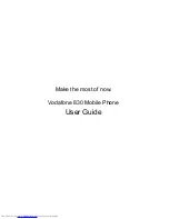 Huawei VODAFONE 830 User Manual preview