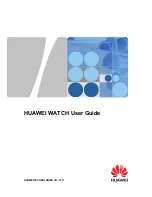 Huawei WATCH User Manual preview