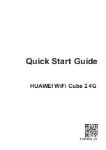 Huawei WiFi Cube 2 4G Quick Start Manual preview