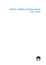 Preview for 1 page of Huawei WS550 User Manual