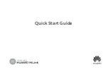 Предварительный просмотр 1 страницы Huawei WS7100 Quick Start Manual