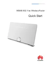 Huawei WS880 Quick Start Manual предпросмотр