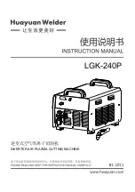 Предварительный просмотр 1 страницы HUAYUAN LGK-240P Instruction Manual