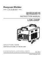 Предварительный просмотр 24 страницы HUAYUAN LGK-240P Instruction Manual