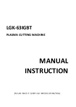 HUAYUAN LGK-63IGBT Manual Instruction предпросмотр