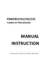 Предварительный просмотр 1 страницы HUAYUAN POWERCUT105 Manual Instruction