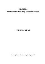 Huazheng Electric Manufacturing HZ-3120A User Manual предпросмотр