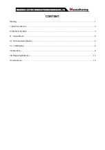 Preview for 2 page of Huazheng Electric Manufacturing HZRC 9000 User Manual