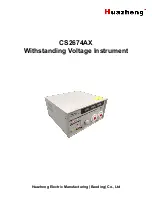 Preview for 1 page of Huazheng CS2674AX Manual