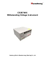 Huazheng CS2674AX Manual preview