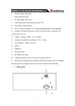 Предварительный просмотр 11 страницы Huazheng CS2674AX Manual