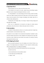 Preview for 4 page of Huazheng HZ-3110E-I Instruction Manual