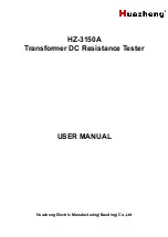 Huazheng HZ-3150A User Manual предпросмотр