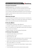 Preview for 4 page of Huazheng HZ-8600 Manual