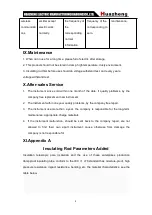 Preview for 12 page of Huazheng HZ-8600 Manual