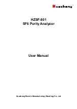 Preview for 1 page of Huazheng HZSF-801 User Manual