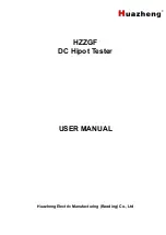 Huazheng HZZGF Series User Manual предпросмотр