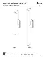 Preview for 1 page of Hubbardton Forge Edge 302560 Assembly/Installation Instructions