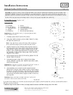 Предварительный просмотр 1 страницы Hubbardton Forge Erlenmeyer 161060 Installation Instructions