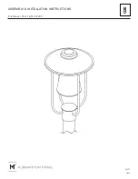 Hubbardton Forge Erlenmeyer Post Light 347295 Assembly/Installation Instructions preview