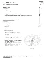 Preview for 2 page of Hubbardton Forge Mobius 23-4505 Assembly Instructions Manual