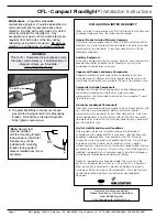 Preview for 2 page of Hubbel KIM LIGHTING CFL Installation Instructions