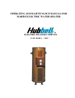 Hubbell Electric Heater Company MSE Operating And Maintenance Manual preview