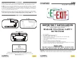 Preview for 1 page of HUBBELL LIGHTING Compass Compact Wet Location Instructions