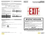 Preview for 1 page of HUBBELL LIGHTING Dual-Lite EVE Series Installation, Operation And Maintenance Instructions