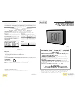 Preview for 1 page of HUBBELL LIGHTING Dual Lite EVE4X Series Installation, Operation And Service Instructions