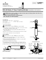 Preview for 1 page of HUBBELL LIGHTING Kim Lighting B30-LED Series Installation Instructions