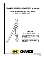 Hubbell CHANCE 3011S Instruction Manual preview