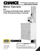 Hubbell CHANCE Installation, Operation And Maintenance Manual preview