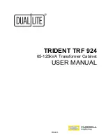 Preview for 1 page of Hubbell Dual-Lite Trident TRF 924 User Manual