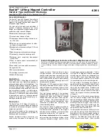 Hubbell Euclid Lifting Magnet Controller 4291 Specifications preview