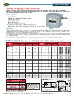 Hubbell Furnas Brand Series 54 Specification Sheet preview