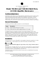 Hubbell GAI-TRONICS 703-002 Manual preview