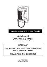 Hubbell GAI-TRONICS Auteldac 6 Installation And User Manual preview