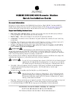 Hubbell GAI-TRONICS HUBBCOM GRC600 Quick Installation Manual preview